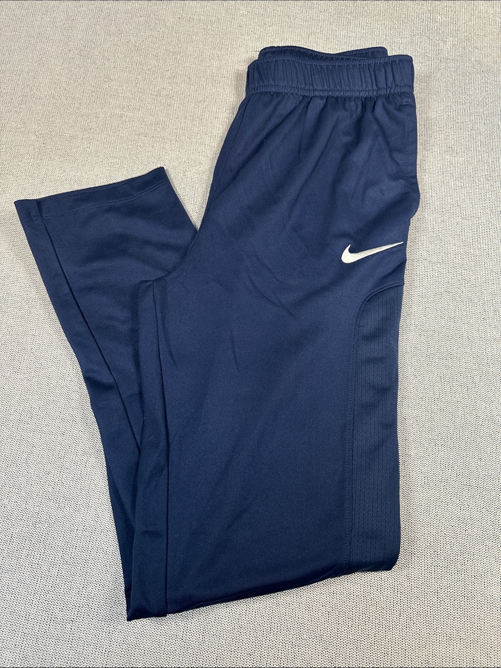 Nike Dri FIT Pants Joggers Running Gym Athletic Navy Blue Lightweight Youth XL